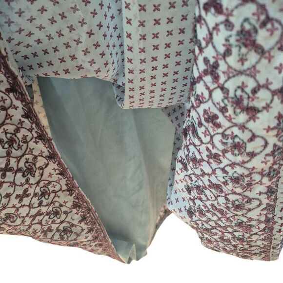 Time & Tru Women's Blue & Purple Poly Print Dress & Slip - Picture 4 of 11